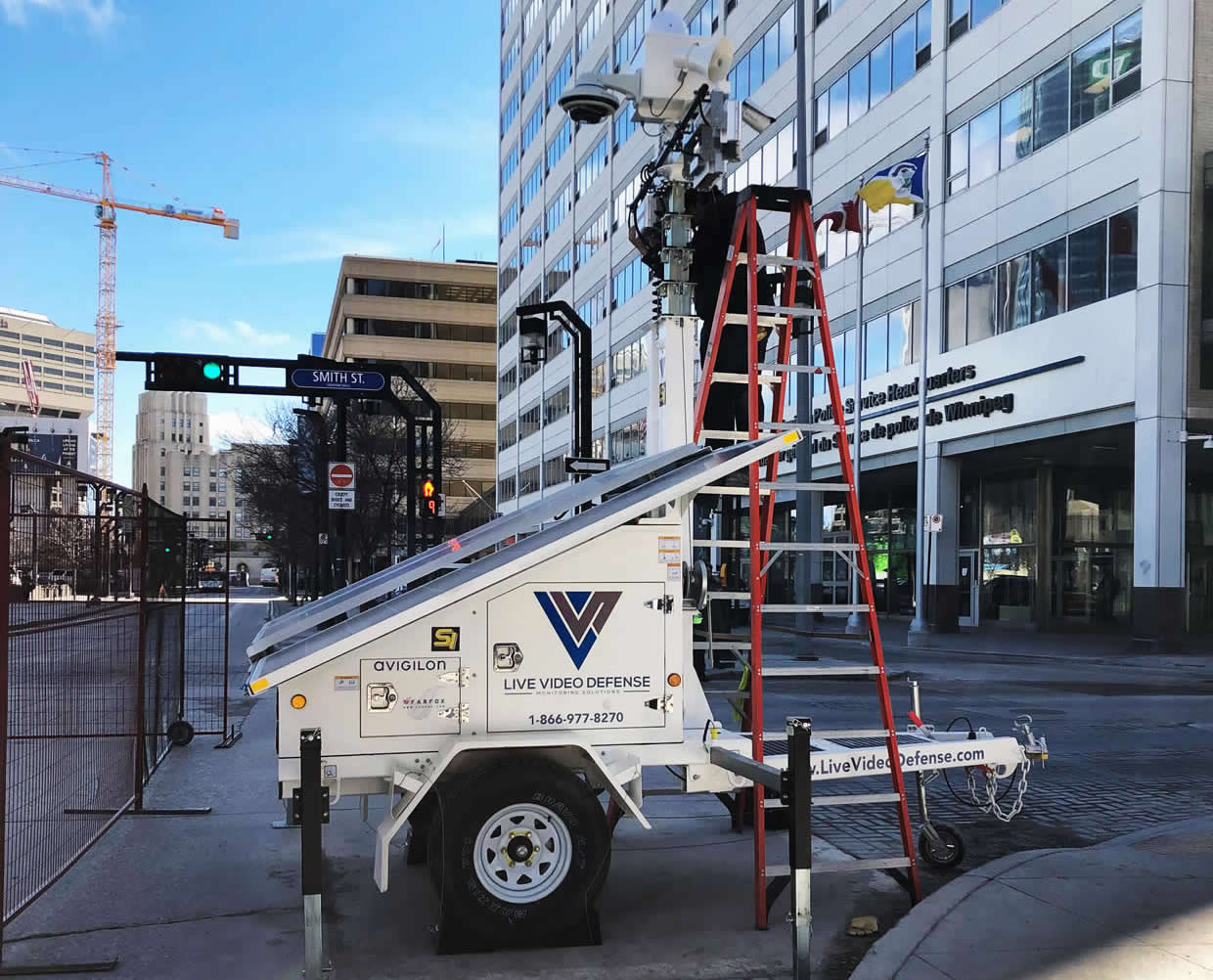 Mobile Surveillance Trailer SI Alarms Ltd